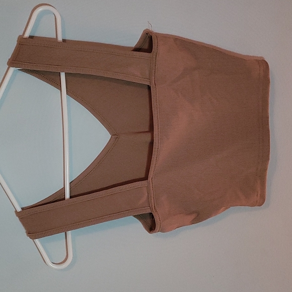 SHEIN brown cropped tank top - Picture 2 of 2